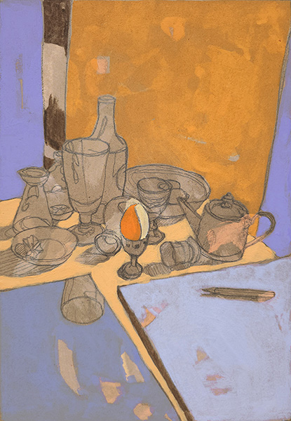 vie silencieuse III - 21x30 - gouache